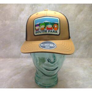 South Park Hat Cap Snapback New Adjustable Headwear Vented Black Tan